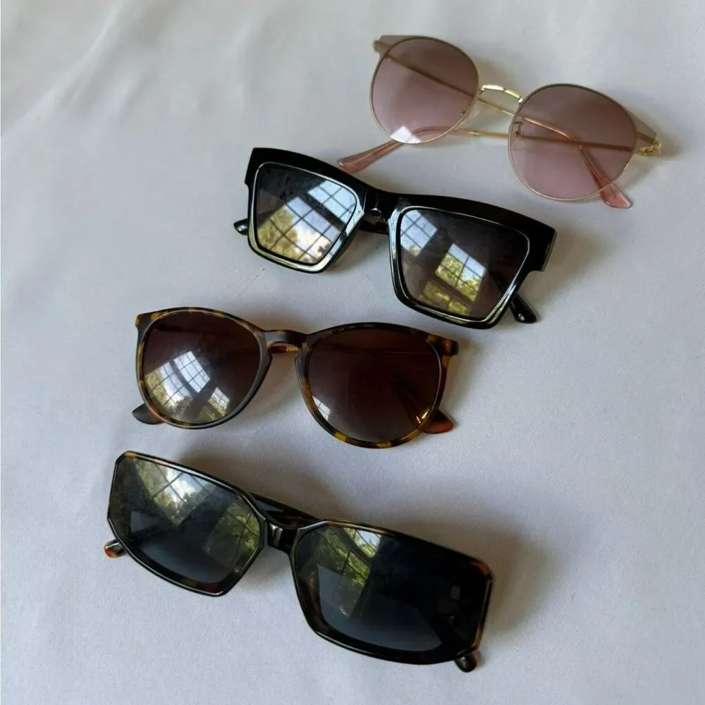 4 Pack of Trendy Sunglasses